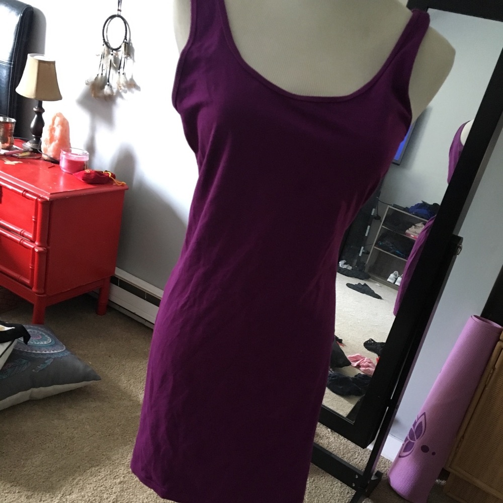 Forever 21 purple stretchy dress